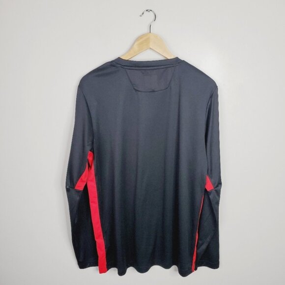 NHL New Jersey Devils Fanatics Black Pro Rink Performance Men's Long Sleeve Tee - Picture 3 of 7